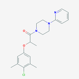 molecular formula C20H24ClN3O2 B4551324 2-(4-CHLORO-3,5-DIMETHYLPHENOXY)-1-[4-(2-PYRIDYL)PIPERAZINO]-1-PROPANONE 