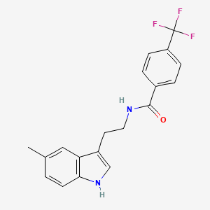 N-[2-(5-methyl-1H-indol-3-yl)ethyl]-4-(trifluoromethyl)benzamide