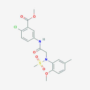 methyl 2-chloro-5-{[N-(2-methoxy-5-methylphenyl)-N-(methylsulfonyl)glycyl]amino}benzoate