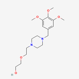 2-[2-[4-[(3,4,5-trimethoxyphenyl)methyl]piperazin-1-yl]ethoxy]ethanol