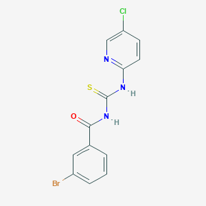 molecular formula C13H9BrClN3OS B4551476 3-bromo-N-[(5-chloropyridin-2-yl)carbamothioyl]benzamide CAS No. 6412-03-9