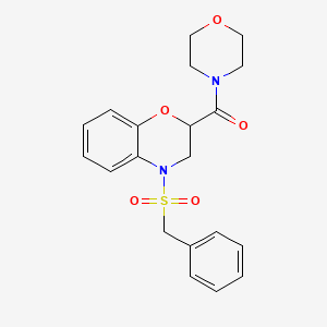 2-(MORPHOLINE-4-CARBONYL)-4-PHENYLMETHANESULFONYL-2,3-DIHYDRO-1,4-BENZOXAZINE