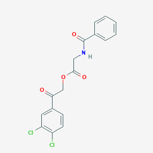 2-(3,4-dichlorophenyl)-2-oxoethyl N-benzoylglycinate