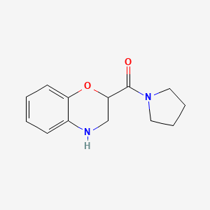 3,4-dihydro-2H-1,4-benzoxazin-2-yl(pyrrolidin-1-yl)methanone