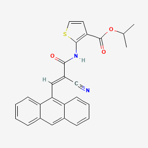 isopropyl 2-{[3-(9-anthryl)-2-cyanoacryloyl]amino}-3-thiophenecarboxylate