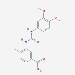 3-{[(3,4-DIMETHOXYANILINO)CARBONYL]AMINO}-4-METHYLBENZOIC ACID