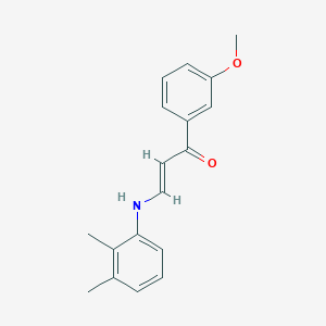 molecular formula C18H19NO2 B4551640 (2E)-3-[(2,3-dimethylphenyl)amino]-1-(3-methoxyphenyl)prop-2-en-1-one 