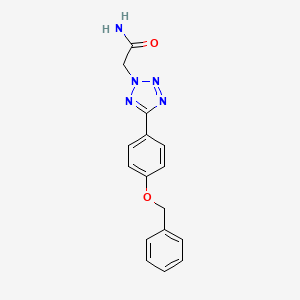 2-{5-[4-(benzyloxy)phenyl]-2H-tetrazol-2-yl}acetamide