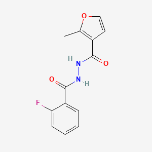 N'-(2-fluorobenzoyl)-2-methylfuran-3-carbohydrazide