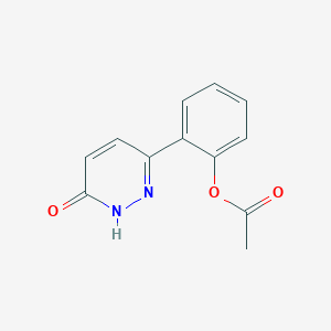 molecular formula C12H10N2O3 B4551729 2-(6-oxo-1,6-dihydro-3-pyridazinyl)phenyl acetate 