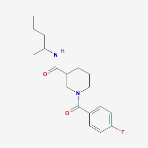 1-(4-fluorobenzoyl)-N-(1-methylbutyl)-3-piperidinecarboxamide