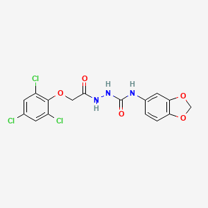 N-1,3-benzodioxol-5-yl-2-[(2,4,6-trichlorophenoxy)acetyl]hydrazinecarboxamide