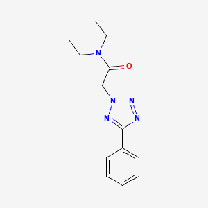 molecular formula C13H17N5O B4551794 N,N-diethyl-2-(5-phenyltetrazol-2-yl)acetamide 