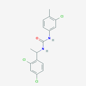 N-(3-chloro-4-methylphenyl)-N'-[1-(2,4-dichlorophenyl)ethyl]urea