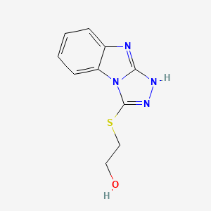 molecular formula C10H10N4OS B4551809 2-(9H-[1,2,4]triazolo[4,3-a]benzimidazol-3-ylthio)ethanol 