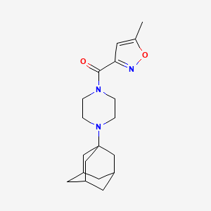 molecular formula C19H27N3O2 B4551830 [4-(1-ADAMANTYL)PIPERAZINO](5-METHYL-3-ISOXAZOLYL)METHANONE 