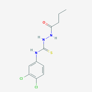 molecular formula C11H13Cl2N3OS B4551874 2-butyryl-N-(3,4-dichlorophenyl)hydrazinecarbothioamide 