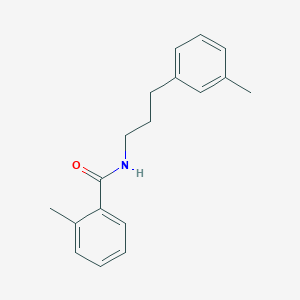 molecular formula C18H21NO B4551883 2-methyl-N-[3-(3-methylphenyl)propyl]benzamide 