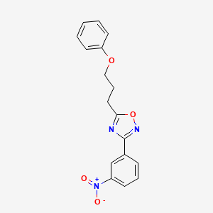 3-(3-nitrophenyl)-5-(3-phenoxypropyl)-1,2,4-oxadiazole