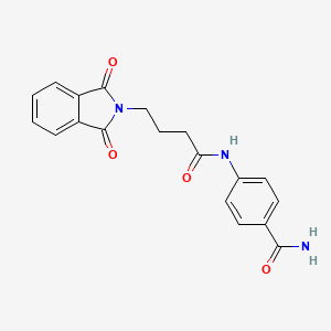 4-{[4-(1,3-dioxo-1,3-dihydro-2H-isoindol-2-yl)butanoyl]amino}benzamide