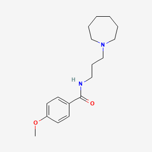 molecular formula C17H26N2O2 B4551914 N-[3-(1-azepanyl)propyl]-4-methoxybenzamide 