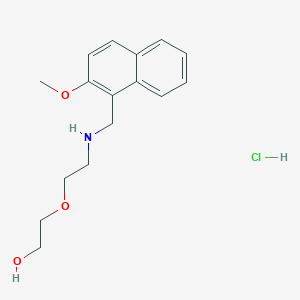 2-(2-{[(2-methoxy-1-naphthyl)methyl]amino}ethoxy)ethanol hydrochloride