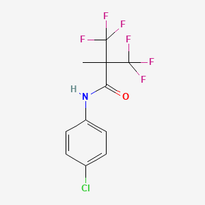 N-(4-chlorophenyl)-3,3,3-trifluoro-2-methyl-2-(trifluoromethyl)propanamide