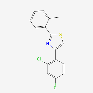 molecular formula C16H11Cl2NS B4551971 4-(2,4-dichlorophenyl)-2-(2-methylphenyl)-1,3-thiazole 