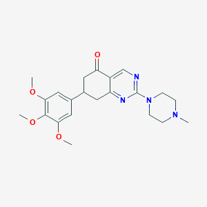 2-(4-methylpiperazin-1-yl)-7-(3,4,5-trimethoxyphenyl)-7,8-dihydroquinazolin-5(6H)-one