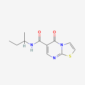 molecular formula C11H13N3O2S B4552001 N-(sec-butyl)-5-oxo-5H-[1,3]thiazolo[3,2-a]pyrimidine-6-carboxamide 