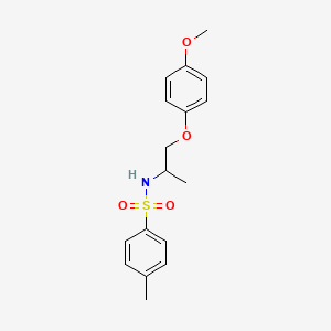 molecular formula C17H21NO4S B4552048 N-[2-(4-methoxyphenoxy)-1-methylethyl]-4-methylbenzenesulfonamide 