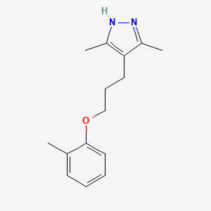 3,5-dimethyl-4-[3-(2-methylphenoxy)propyl]-1H-pyrazole