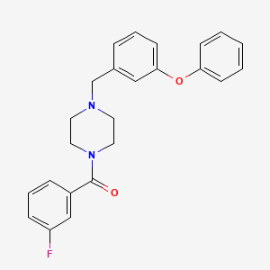 (3-fluorophenyl)[4-(3-phenoxybenzyl)piperazino]methanone