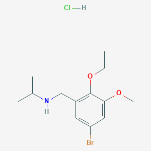 molecular formula C13H21BrClNO2 B4552079 N-(5-bromo-2-ethoxy-3-methoxybenzyl)propan-2-amine hydrochloride 