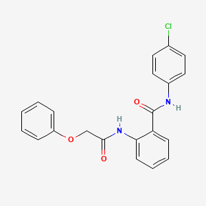 N-(4-chlorophenyl)-2-[(2-phenoxyacetyl)amino]benzamide