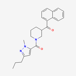 {1-[(1-methyl-3-propyl-1H-pyrazol-5-yl)carbonyl]-3-piperidinyl}(1-naphthyl)methanone