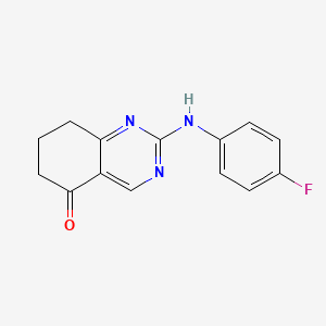 molecular formula C14H12FN3O B4552151 2-[(4-fluorophenyl)amino]-7,8-dihydroquinazolin-5(6H)-one 