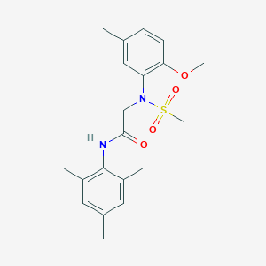 N~2~-(2-methoxy-5-methylphenyl)-N~2~-(methylsulfonyl)-N-(2,4,6-trimethylphenyl)glycinamide