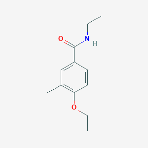 molecular formula C12H17NO2 B4552192 4-ethoxy-N-ethyl-3-methylbenzamide 