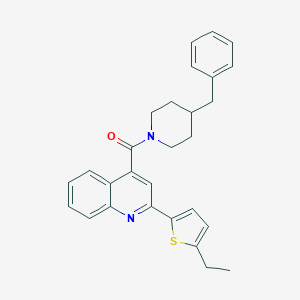 4-(4-BENZYLPIPERIDINE-1-CARBONYL)-2-(5-ETHYLTHIOPHEN-2-YL)QUINOLINE