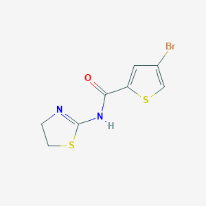 molecular formula C8H7BrN2OS2 B4552203 4-bromo-N-(4,5-dihydro-1,3-thiazol-2-yl)-2-thiophenecarboxamide 