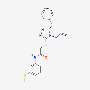 2-{[5-benzyl-4-(prop-2-en-1-yl)-4H-1,2,4-triazol-3-yl]sulfanyl}-N-[3-(methylsulfanyl)phenyl]acetamide