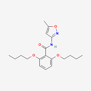 molecular formula C19H26N2O4 B4552229 2,6-dibutoxy-N-(5-methyl-3-isoxazolyl)benzamide 