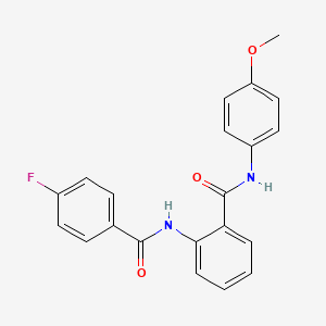 2-(4-fluorobenzamido)-N-(4-methoxyphenyl)benzamide