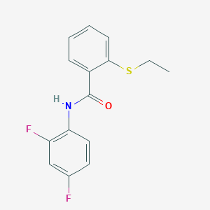 N-(2,4-difluorophenyl)-2-(ethylsulfanyl)benzamide