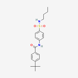 4-tert-butyl-N-[4-(butylsulfamoyl)phenyl]benzamide