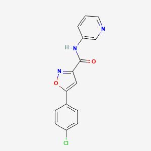 5-(4-chlorophenyl)-N-3-pyridinyl-3-isoxazolecarboxamide