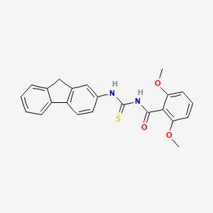 N-(9H-fluoren-2-ylcarbamothioyl)-2,6-dimethoxybenzamide