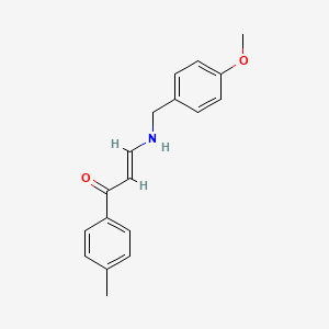 (2E)-3-[(4-methoxybenzyl)amino]-1-(4-methylphenyl)prop-2-en-1-one