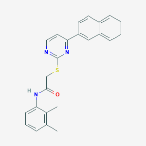 N~1~-(2,3-DIMETHYLPHENYL)-2-{[4-(2-NAPHTHYL)-2-PYRIMIDINYL]SULFANYL}ACETAMIDE